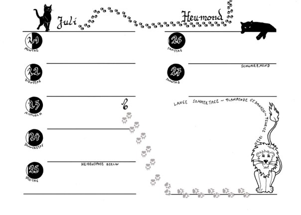 Eine Juliwoche, designt von Curtis Nike