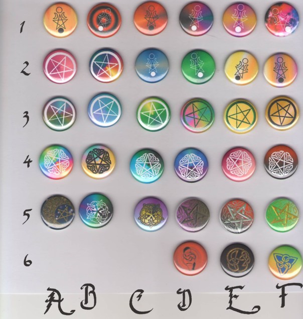 Farbenfrohe Buttons für Hex' und Heid'